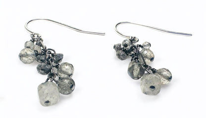 Chain Drop Earrings-moonstone Gemstone*