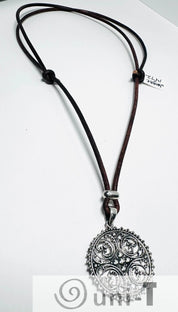 Silver Filigree Medallion Necklace* Janine Design