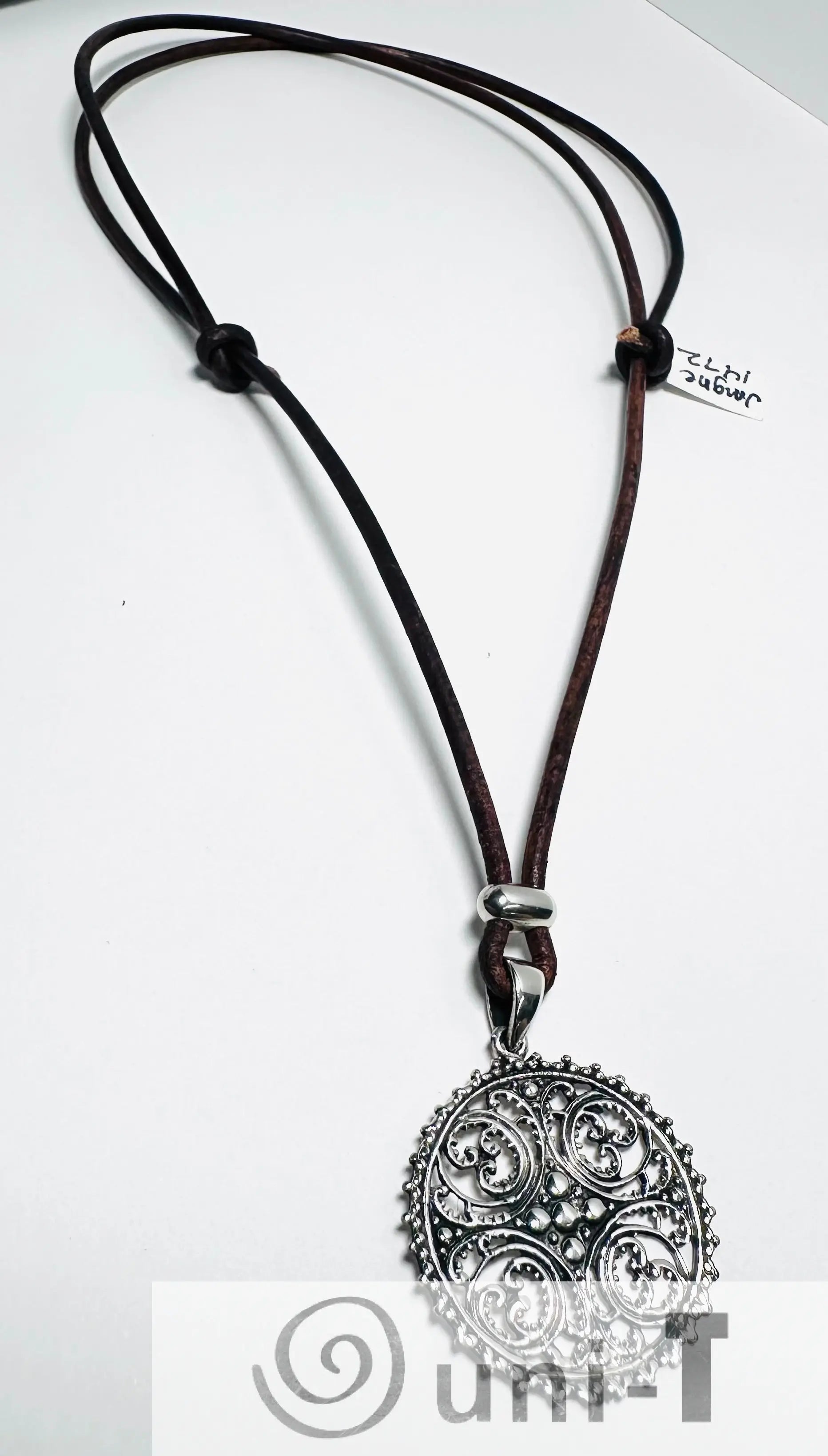 Silver Filigree Medallion Necklace* Janine Design