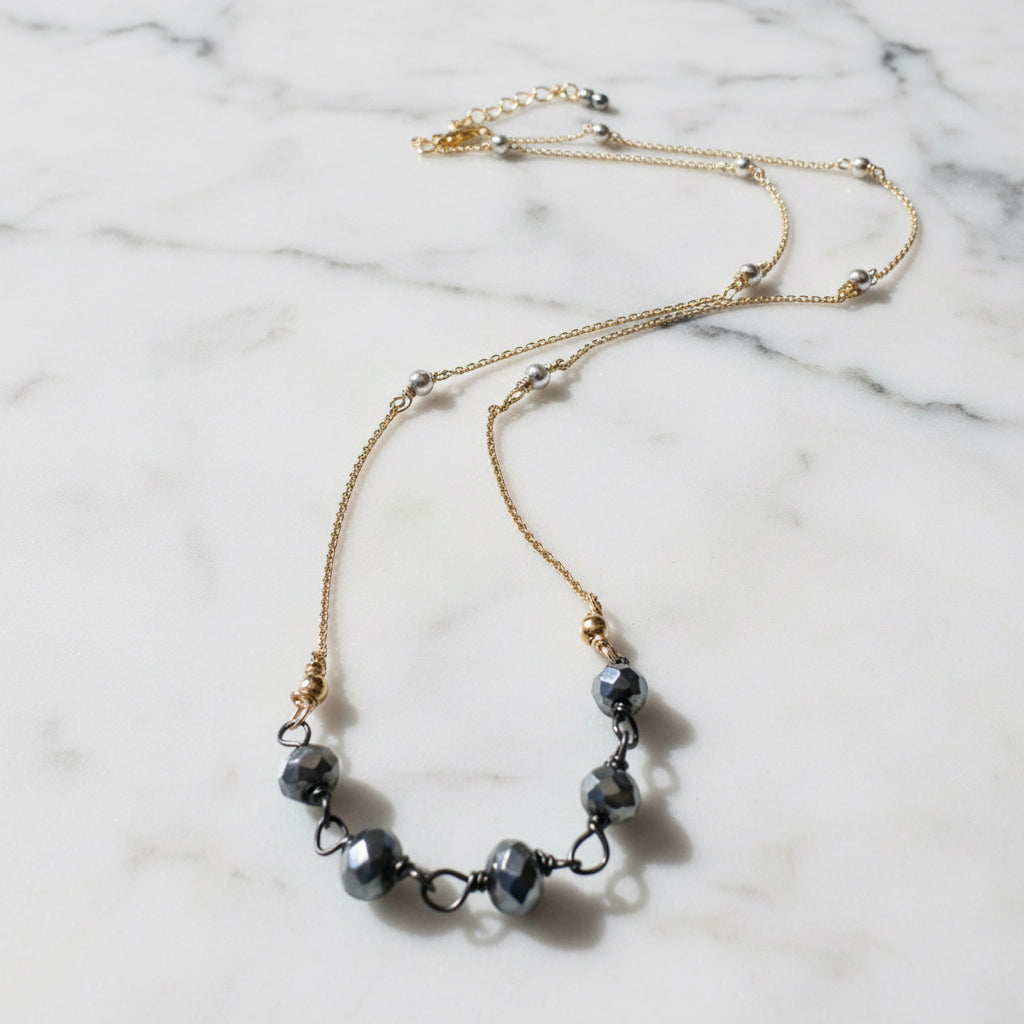 Gold and Silver Dainty Chain Necklace*