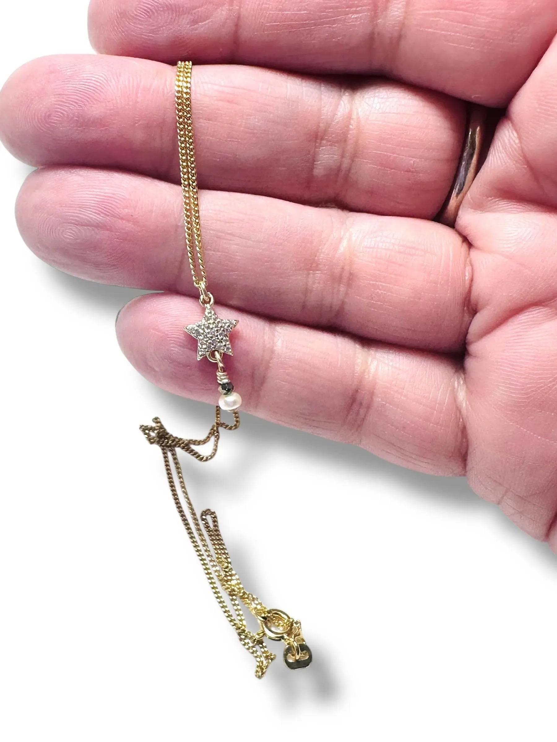 Star Necklace, Pave Star Necklace, Gold Star Necklace* Janine Gerade