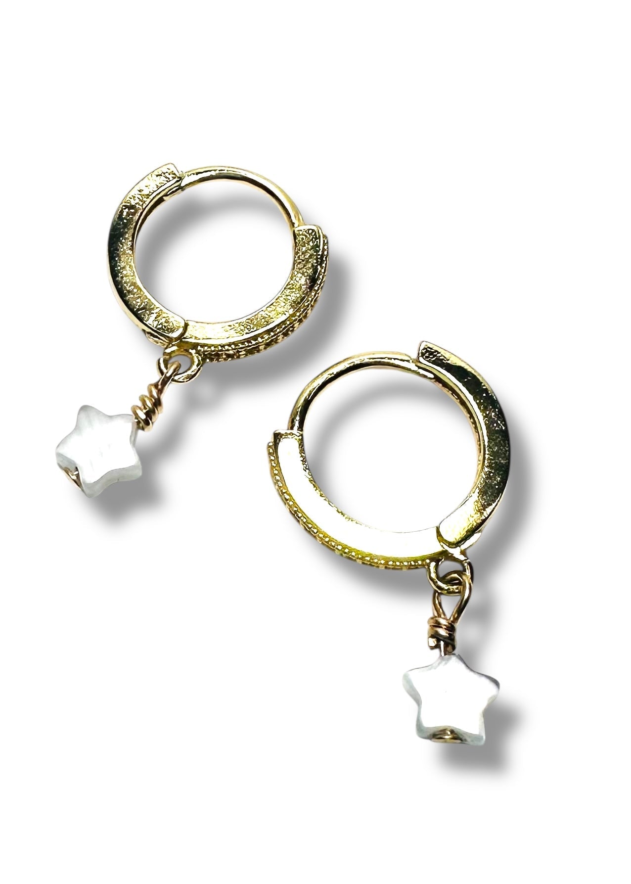 Star Huggie Hoops, Gold Filled Earrings*