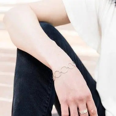 Sterling Silver Chain Bracelet Uni-T