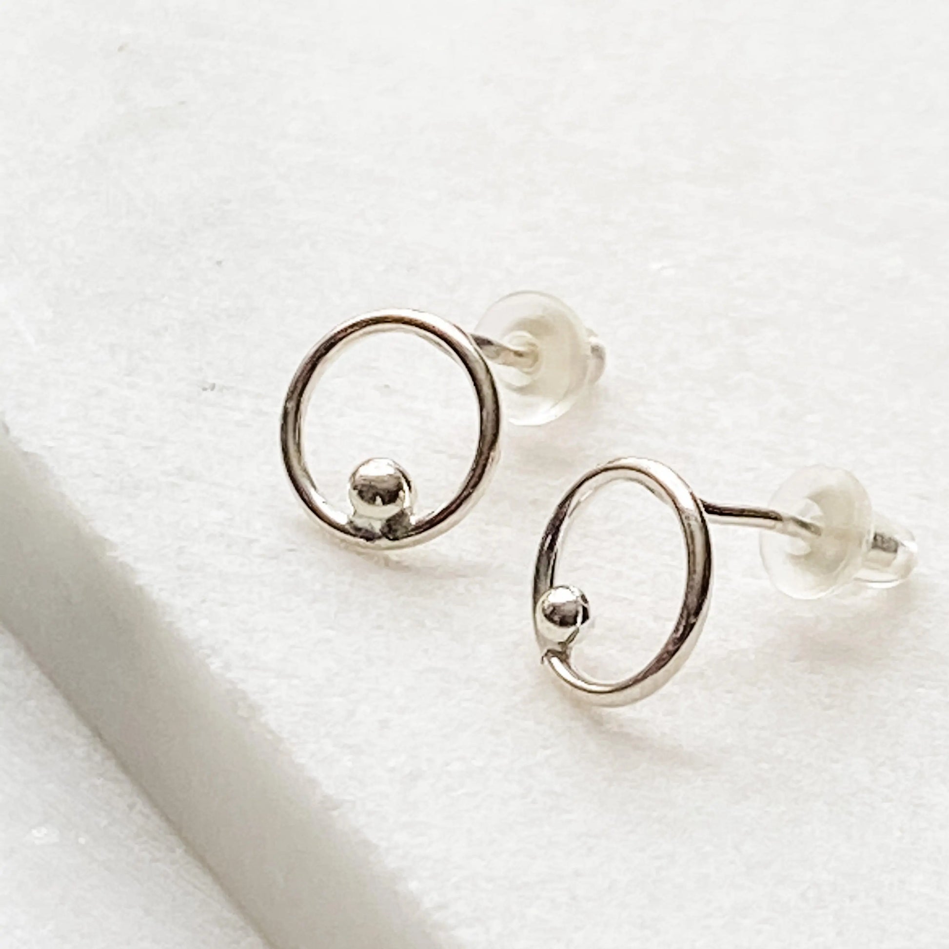 Sterling Silver Stud Earrings - Uni-T