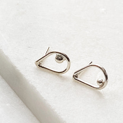 Sterling Silver Stud Earrings - Uni-T