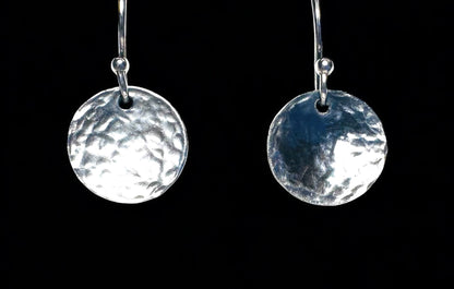 Silver Disk Earrings/Moon Earrings*