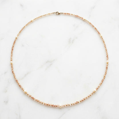 Gemstone and High Grade Pearl Necklace
