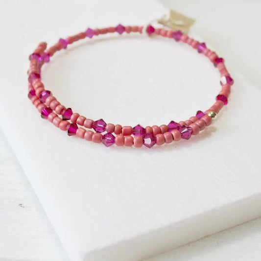 Stretch Beaded Bangle Bracelets, One Size Fits All - Uni-T