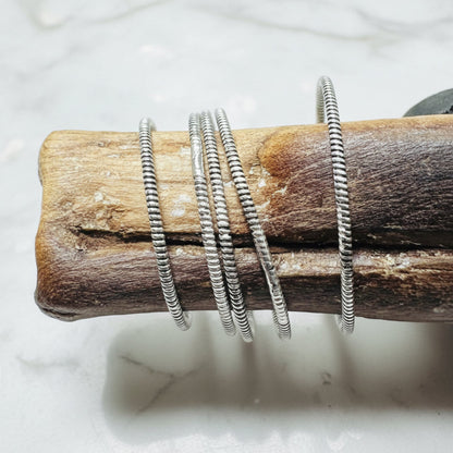 Jewelry display with Twist Pattern Rings
