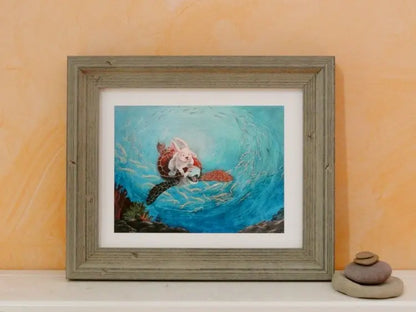 The Rabbit and the Turtle Giclee Print - Uni-T