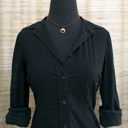 Tigers Eye with Hand Cut Lotus & White Topaz Charm - Uni-T