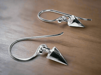 Tiny silver Spike Earrings* Janine Gerade