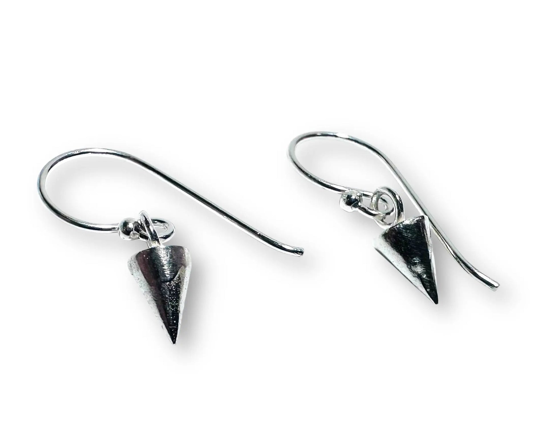 Tiny silver Spike Earrings* Janine Gerade