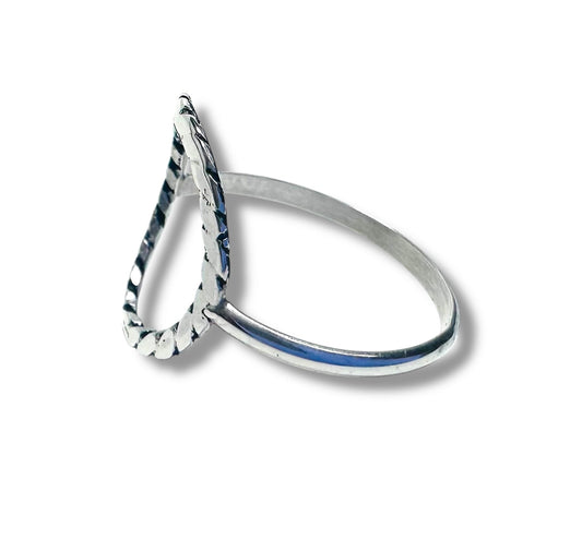 Twist Circle Ring /Family Ring/Texture Ring-*