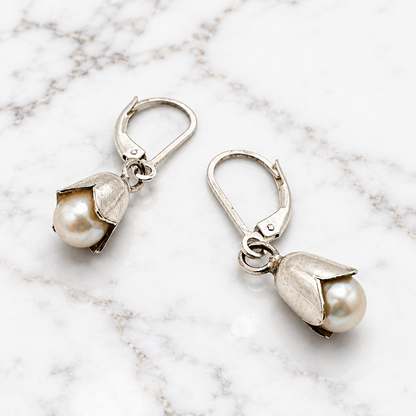 Pearl Bell Earrings