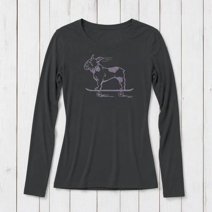 "French Bulldog" Long Sleeve T-Shirt for Women