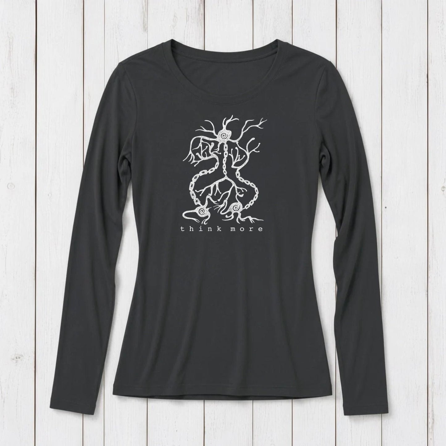 "Think More" Long Sleeve T-Shirt for Women