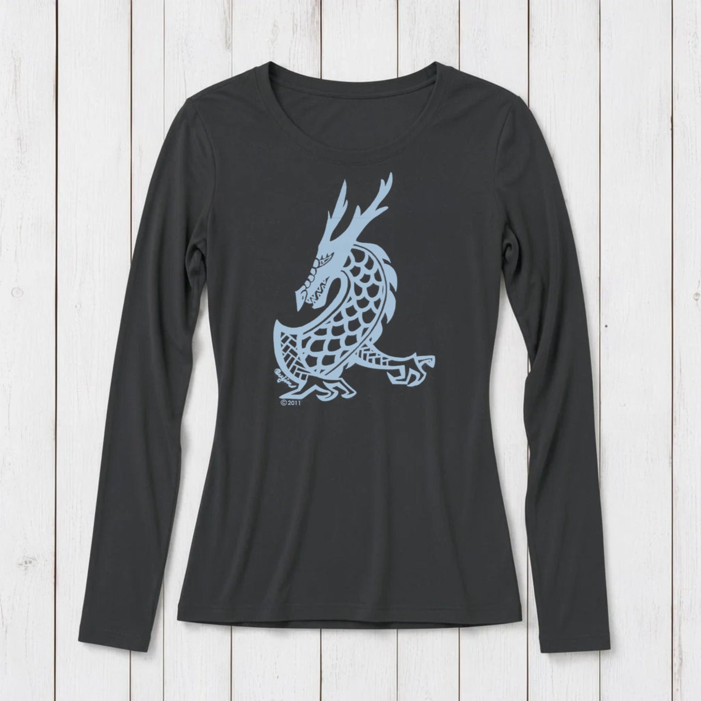 Majestic Dragon Long Sleeve T-shirt for Women