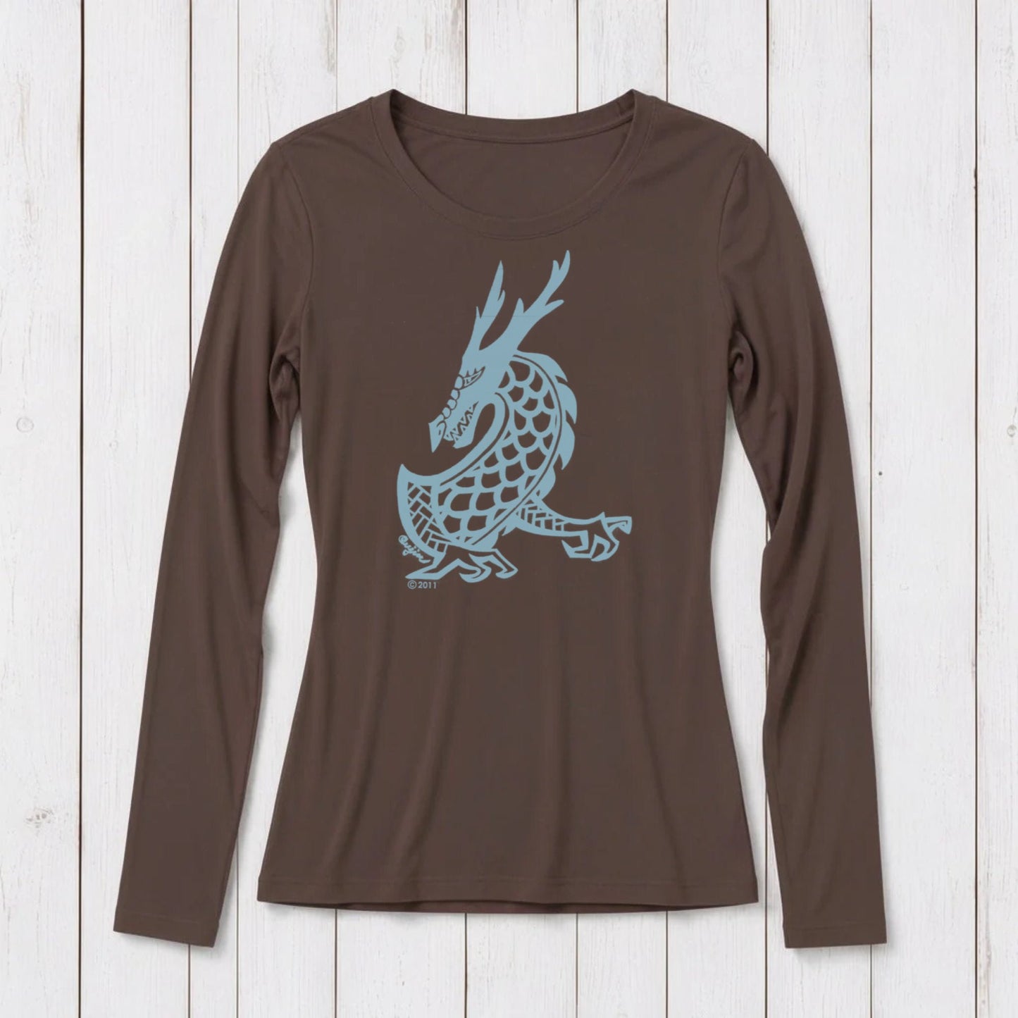 Majestic Dragon Long Sleeve T-shirt for Women