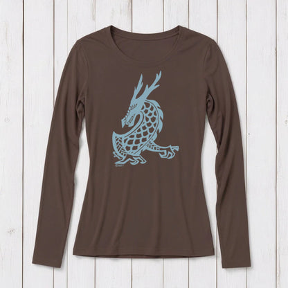 Majestic Dragon Long Sleeve T-shirt for Women