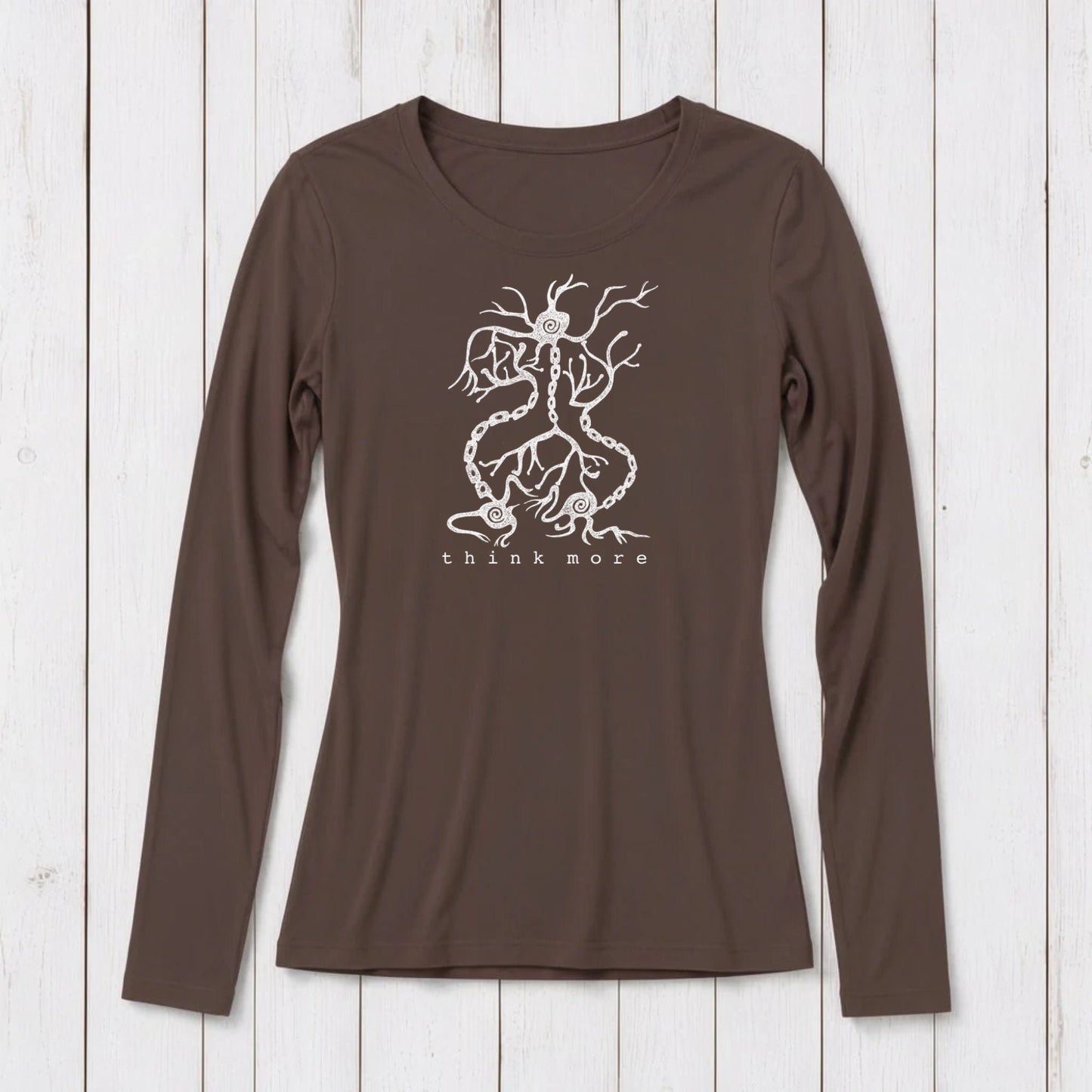 "Think More" Long Sleeve T-Shirt for Women