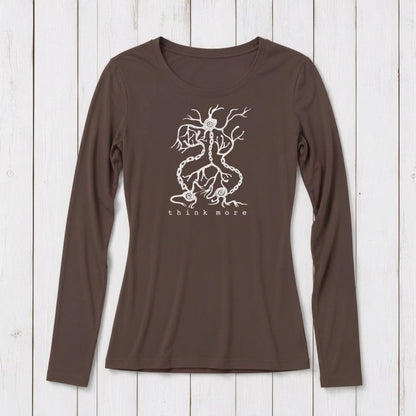 "Think More" Long Sleeve T-Shirt for Women