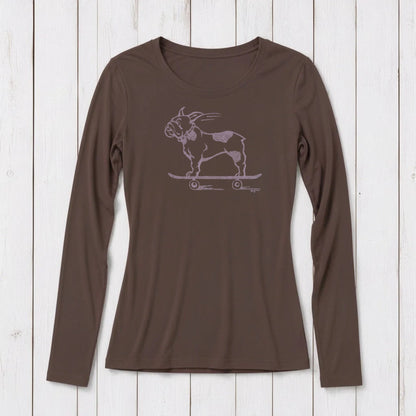 "French Bulldog" Long Sleeve T-Shirt for Women
