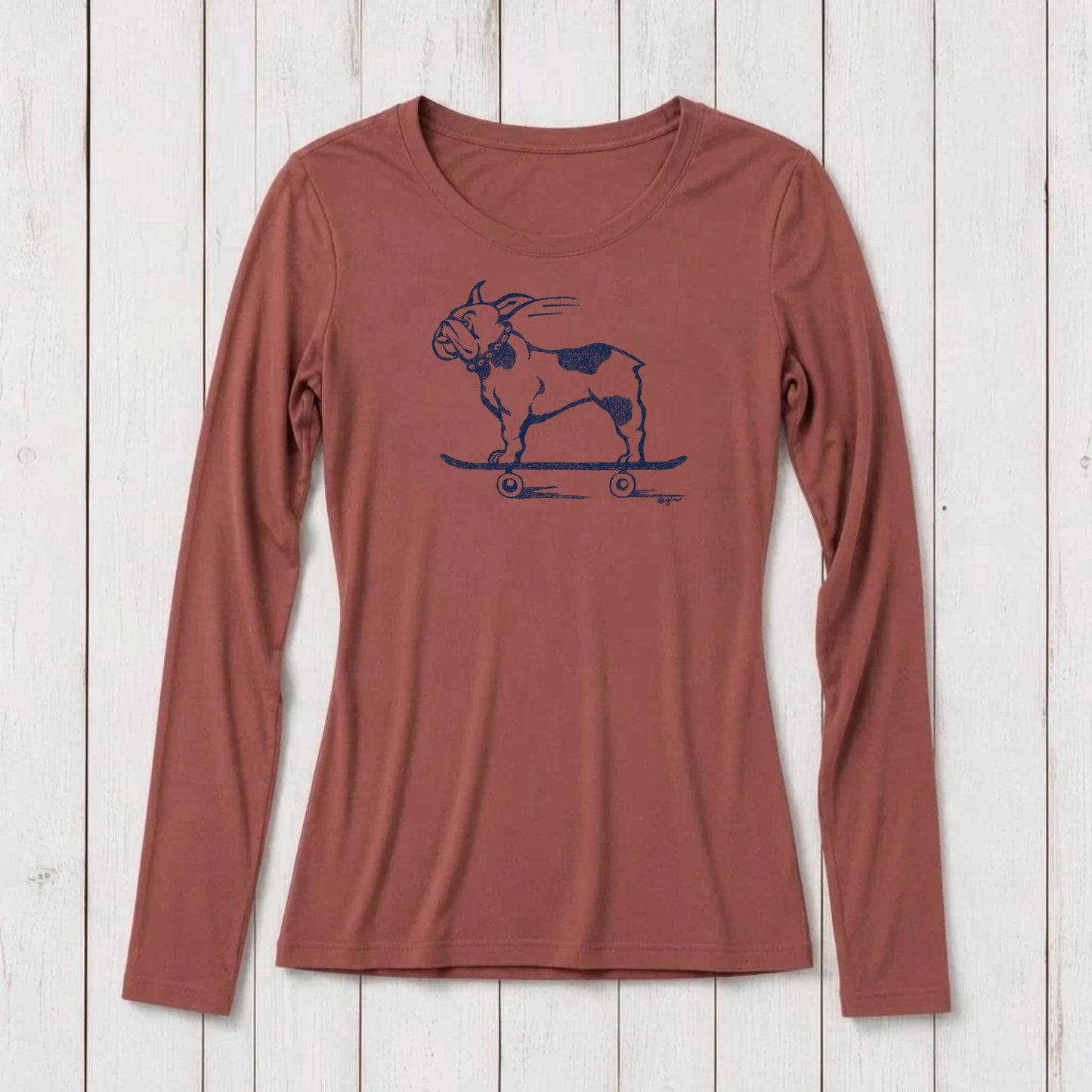 "French Bulldog" Long Sleeve T-Shirt for Women