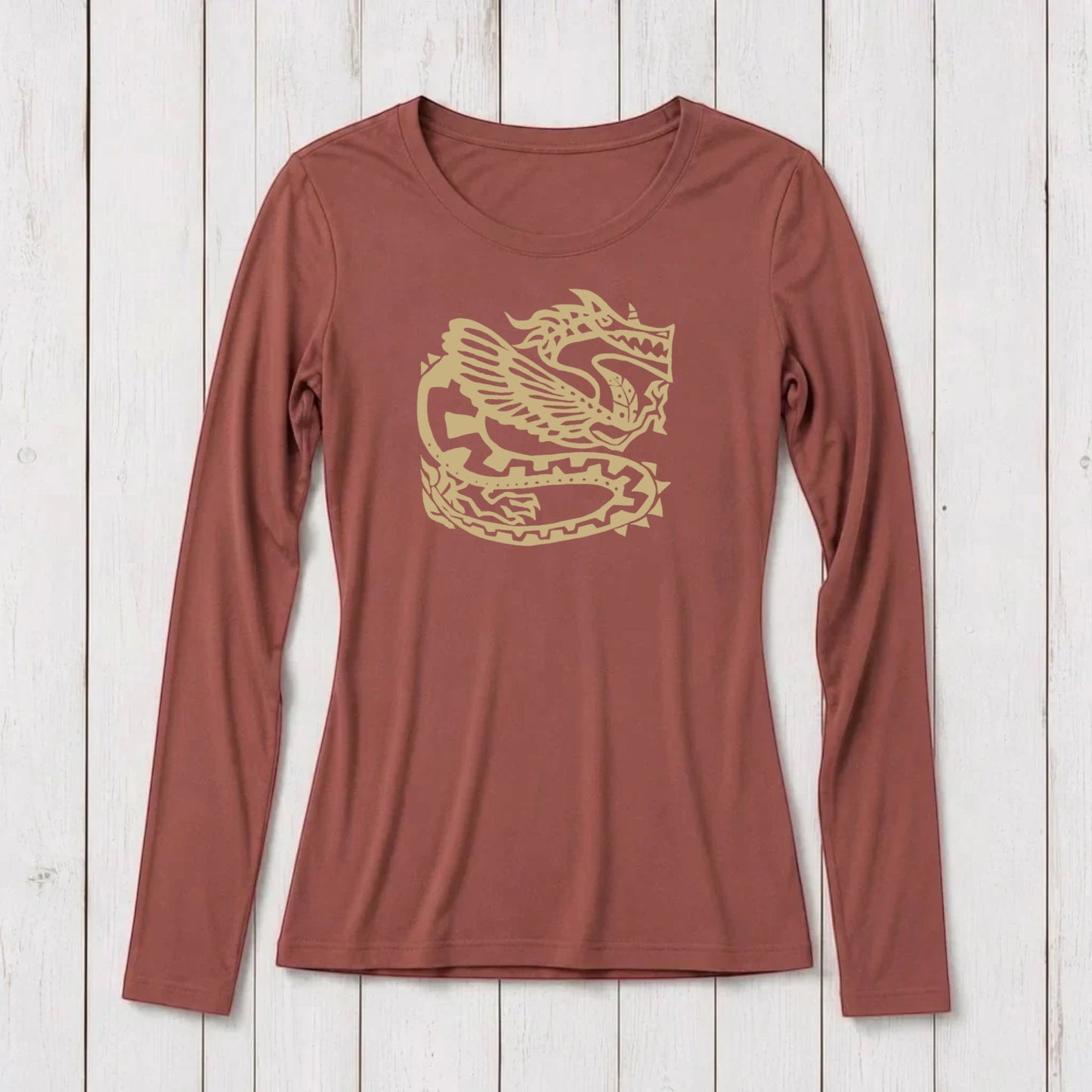 Ancient Dragon Long Sleeve T-shirt for Women