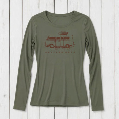 "Explore More" Long Sleeve T-Shirt for Women