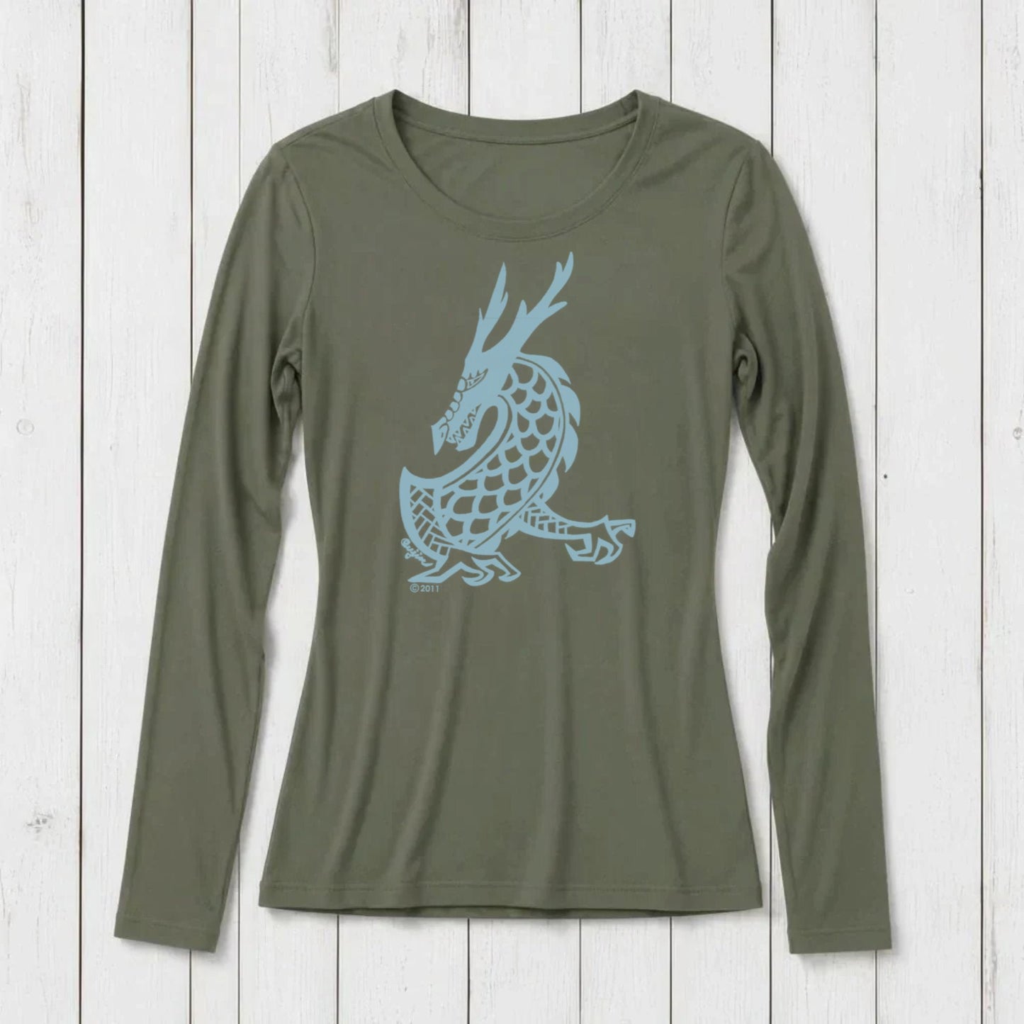 Majestic Dragon Long Sleeve T-shirt for Women