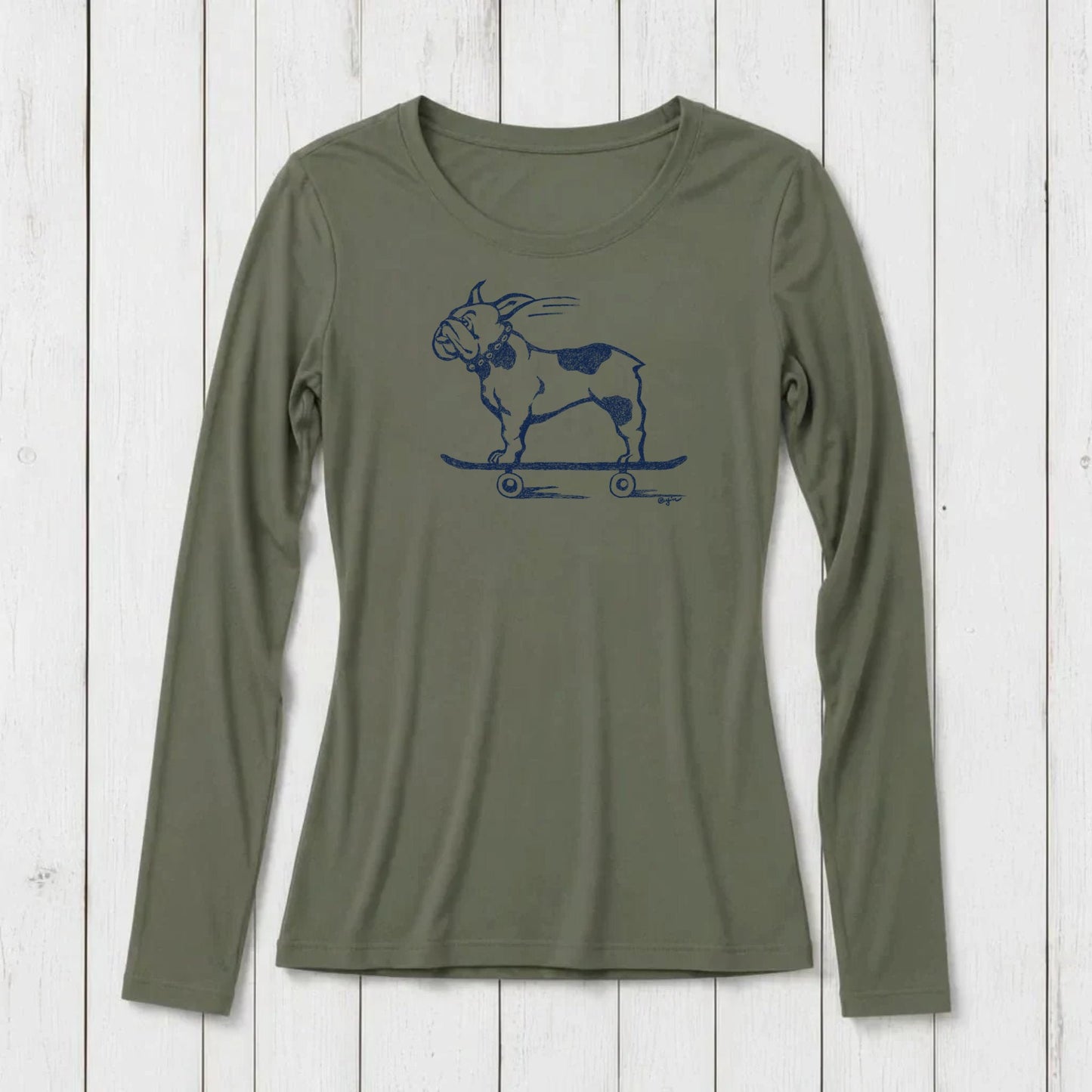 "French Bulldog" Long Sleeve T-Shirt for Women