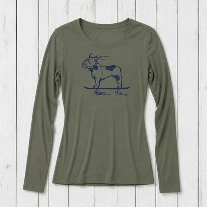 "French Bulldog" Long Sleeve T-Shirt for Women