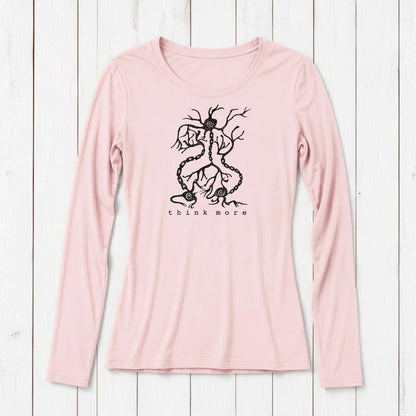 "Think More" Long Sleeve T-Shirt for Women