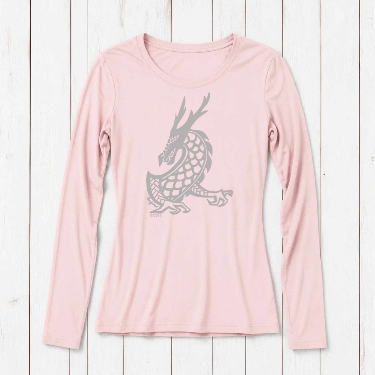 Majestic Dragon Long Sleeve T-shirt for Women