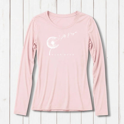 "Wish More" Dandelion Long Sleeve T-Shirt for Women