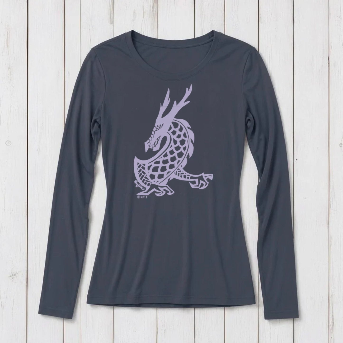 Majestic Dragon Long Sleeve T-shirt for Women
