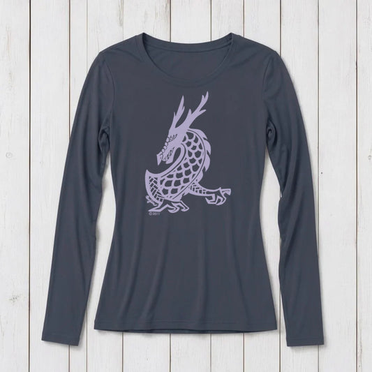 Majestic Dragon Long Sleeve T-shirt for Women