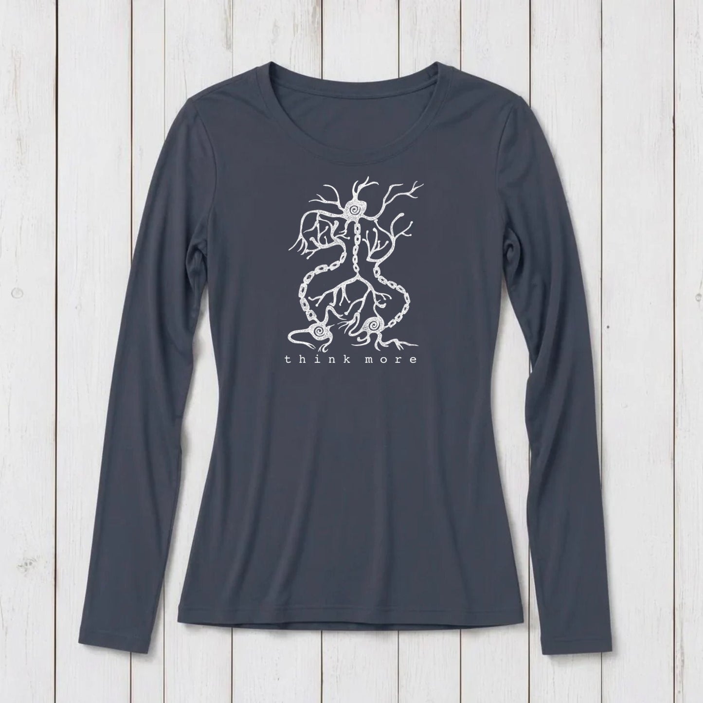 "Think More" Long Sleeve T-Shirt for Women