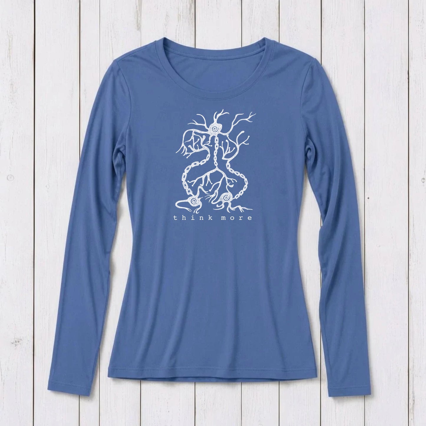 "Think More" Long Sleeve T-Shirt for Women