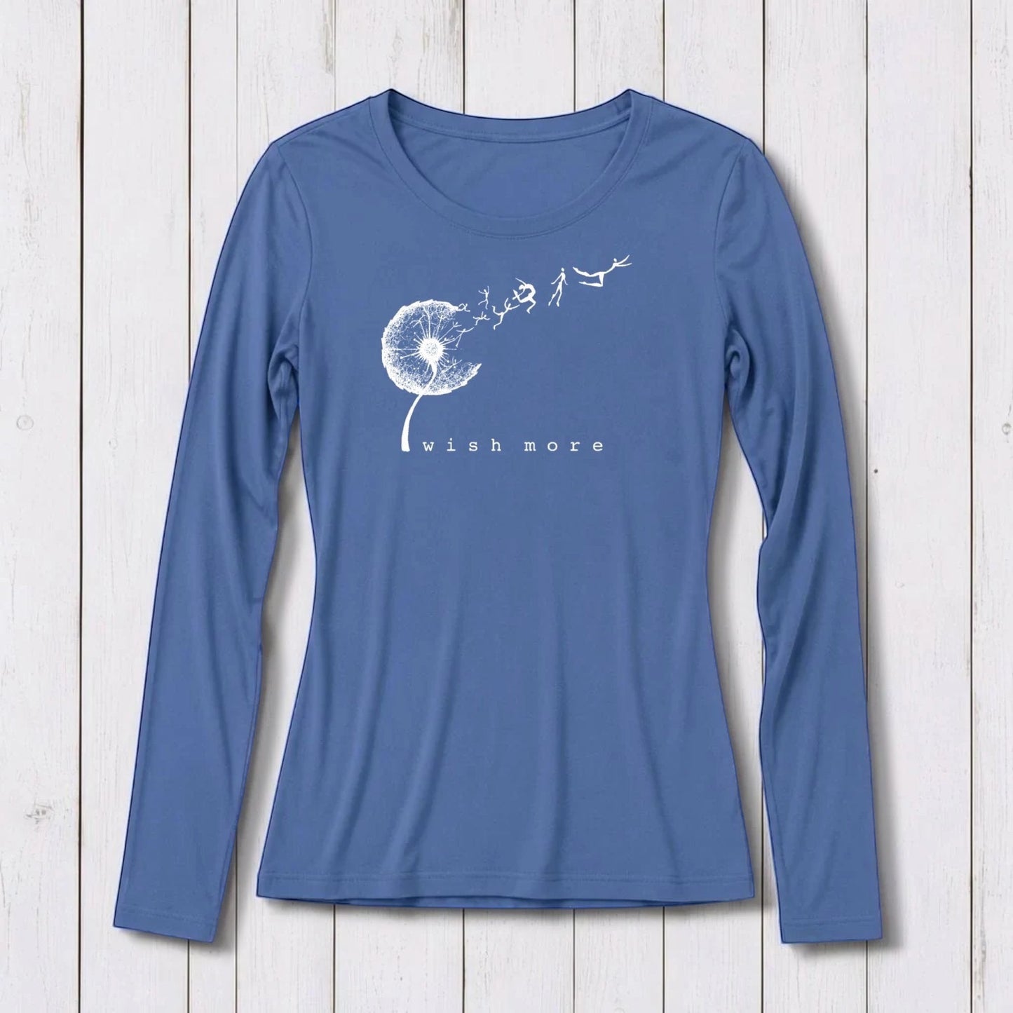 "Wish More" Dandelion Long Sleeve T-Shirt for Women