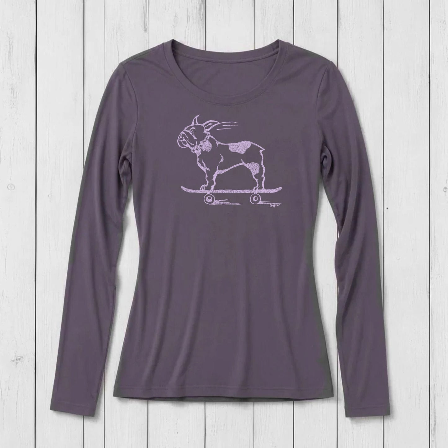 "French Bulldog" Long Sleeve T-Shirt for Women