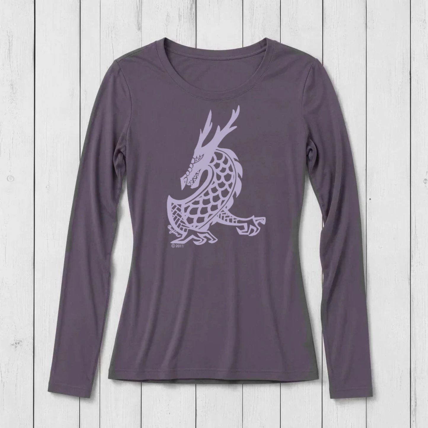 Majestic Dragon Long Sleeve T-shirt for Women