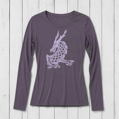 Majestic Dragon Long Sleeve T-shirt for Women