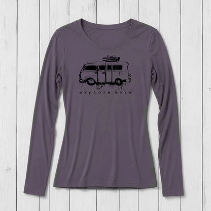 "Explore More" Long Sleeve T-Shirt for Women