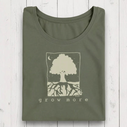 "Grow More" Tree Long Sleeve T-Shirt for Women