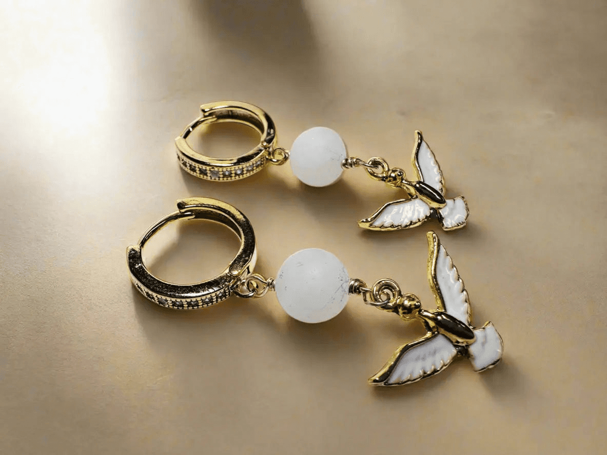 White Bird Earrings* Janine Gerade