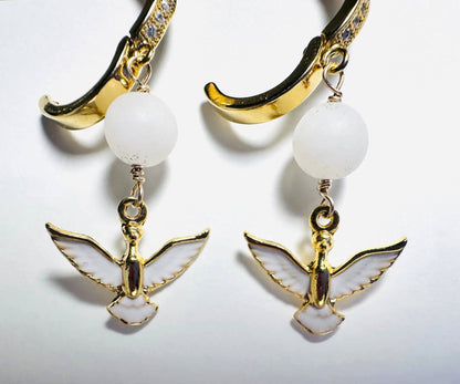 White Bird Earrings* Janine Gerade