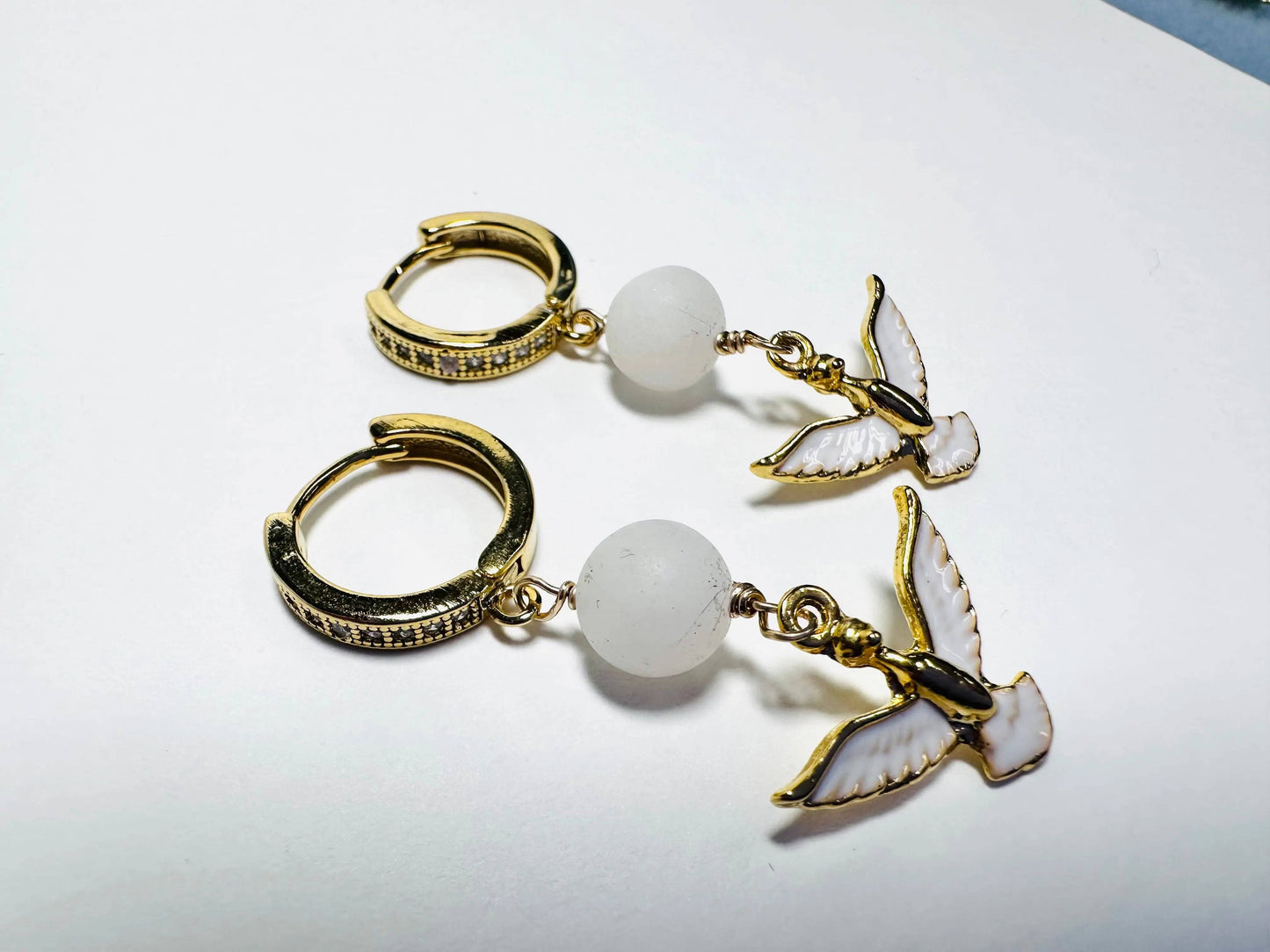 White Bird Earrings* Janine Gerade