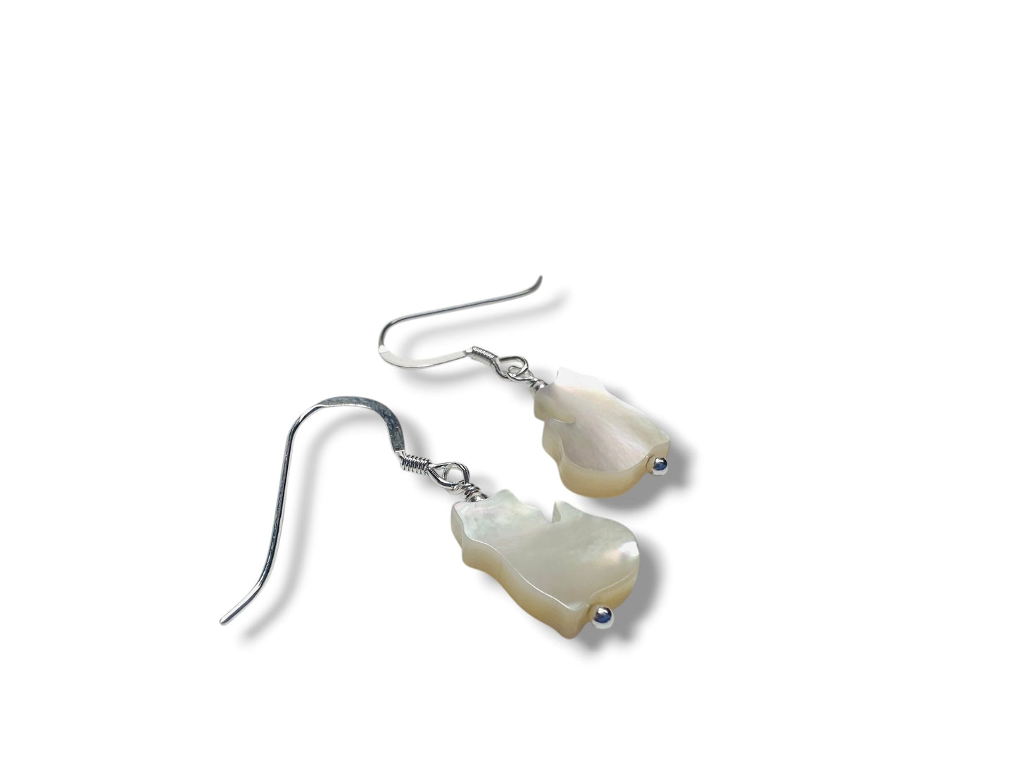 Kitty Mother of Pearl Earrings*